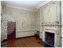 One of the rooms with the most exquisite detailed plaster work
